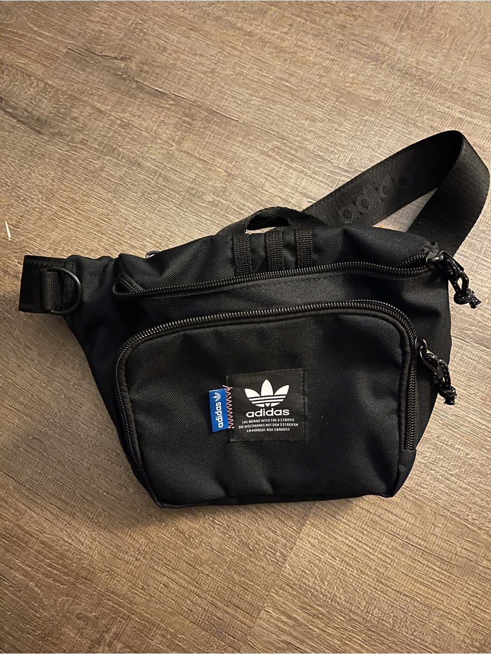 NWOT adidas Black Classic Trefoil Waist Bag